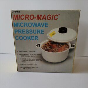 NOB JOBAR MicroMagic Microwave Pressure Cooker 10 Cup (2.5 QT) Capacity (JC2045)